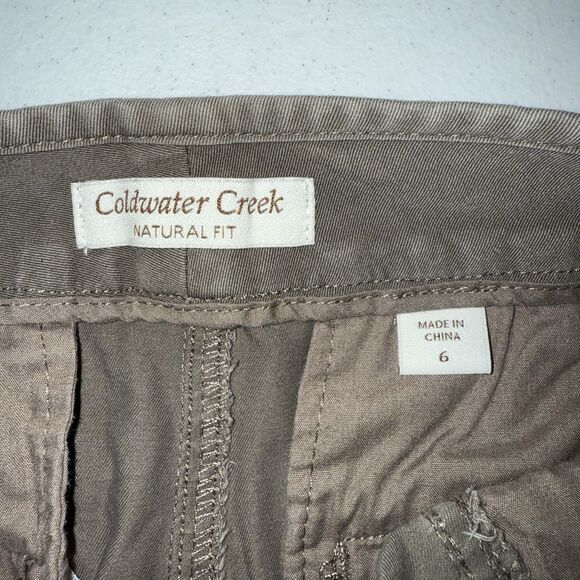 Coldwater Creek Natural Fit Women's Capri Pants Brown Size 6 - Picture 3 of 6